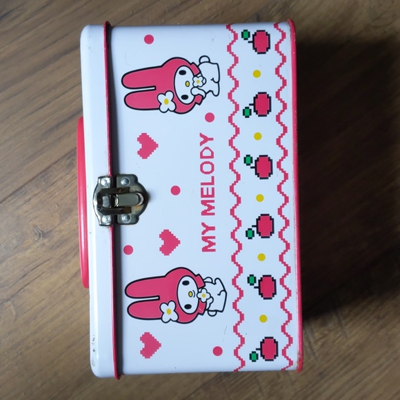 Vintage Authentic Sanrio Metal My Melody Box with Handle - Picture 3 of 14